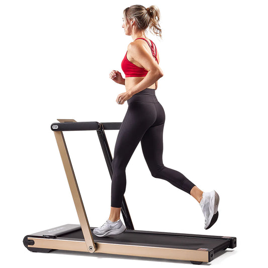 Space Saving Commercial Treadmill, Slim Motorized W/ Speakers