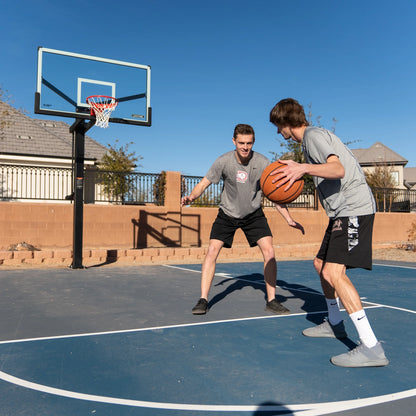 72-Inch Mammoth Bolt down Basketball Hoop with Mammoth Lift Adjustment & Spring Flex Rim - Model 90964-Outdoor Play