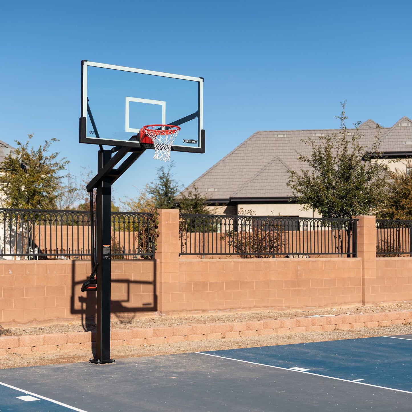72-Inch Mammoth Bolt down Basketball Hoop with Mammoth Lift Adjustment & Spring Flex Rim - Model 90964-Outdoor Play
