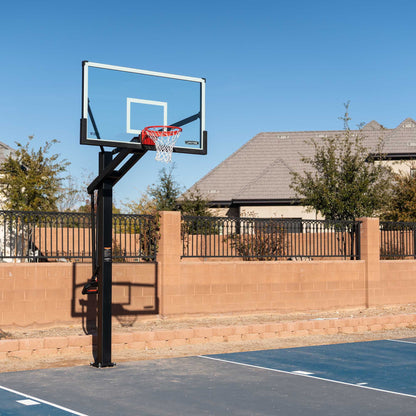 72-Inch Mammoth Bolt down Basketball Hoop with Mammoth Lift Adjustment & Spring Flex Rim - Model 90964-Outdoor Play