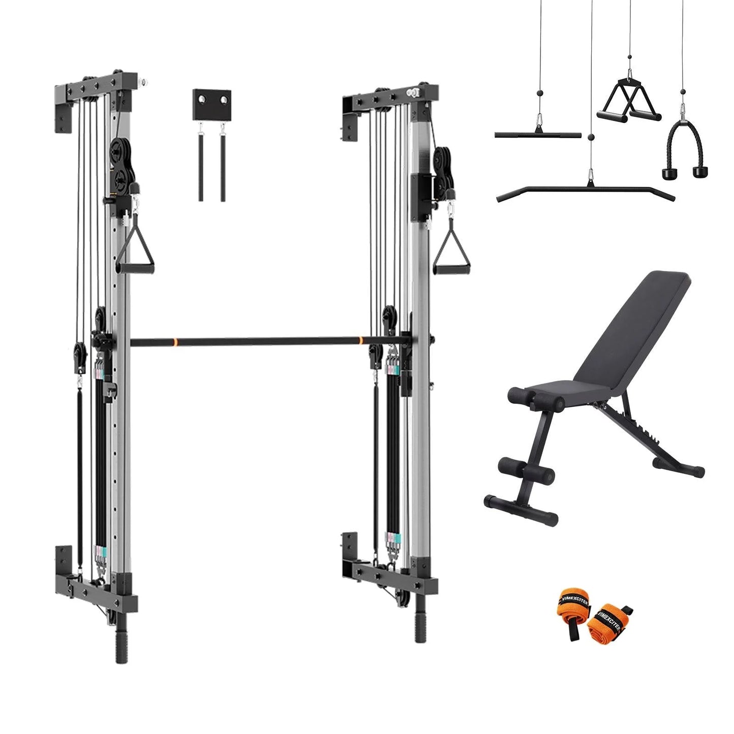 Folding Wall-Mounted Smith Machine