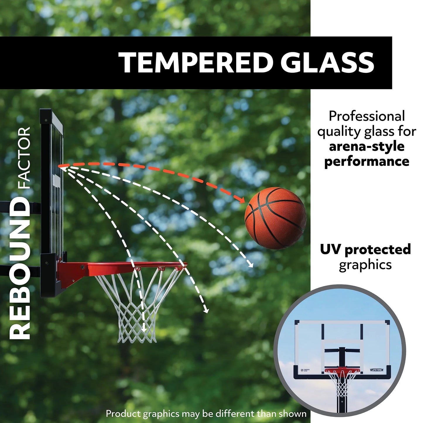 72-Inch Mammoth Bolt down Basketball Hoop with Mammoth Lift Adjustment & Spring Flex Rim - Model 90964-Outdoor Play
