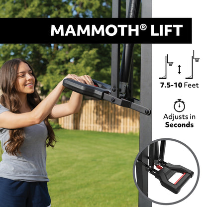72-Inch Mammoth Bolt down Basketball Hoop with Mammoth Lift Adjustment & Spring Flex Rim - Model 90964-Outdoor Play
